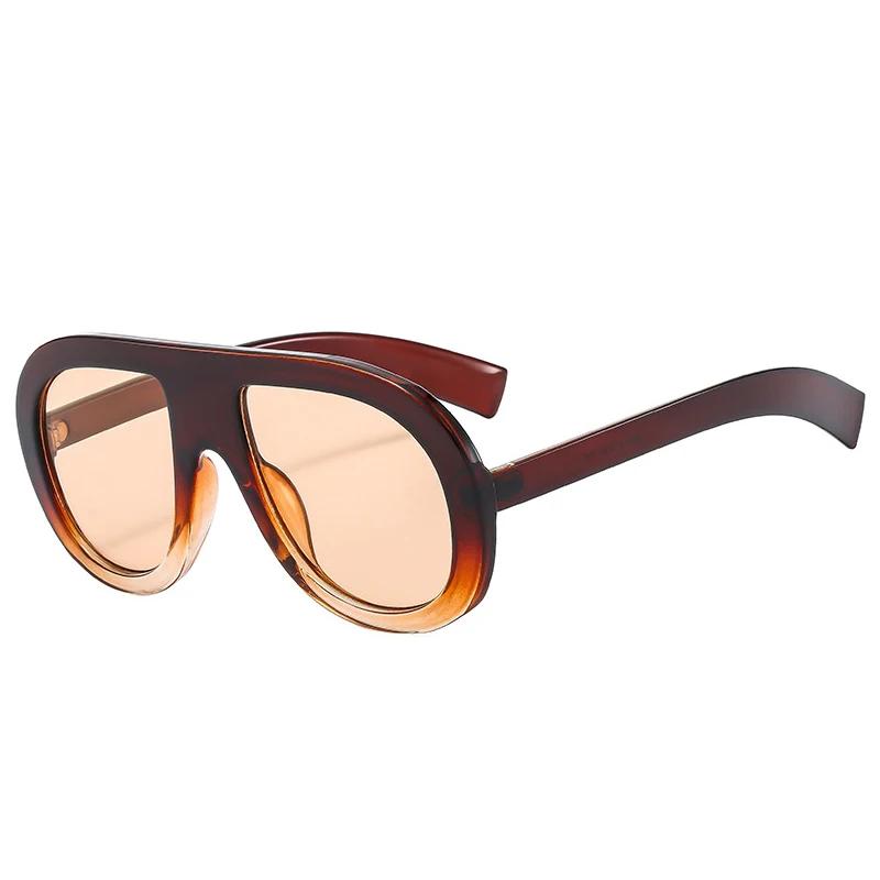 SHAUNA Pilot мужские модные солнцезащитные очки двойного цвета в стиле панк женские солнцезащитные очки с градиентом оттенки UV400