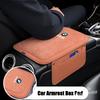 uylez5 Car Central Armrest Cushion Multifunction Storage Anti-slip Protective Pad For BMW X1 X2 X3 X4 X5 X6 F30 F34 E90 G20 F20 F21 E60