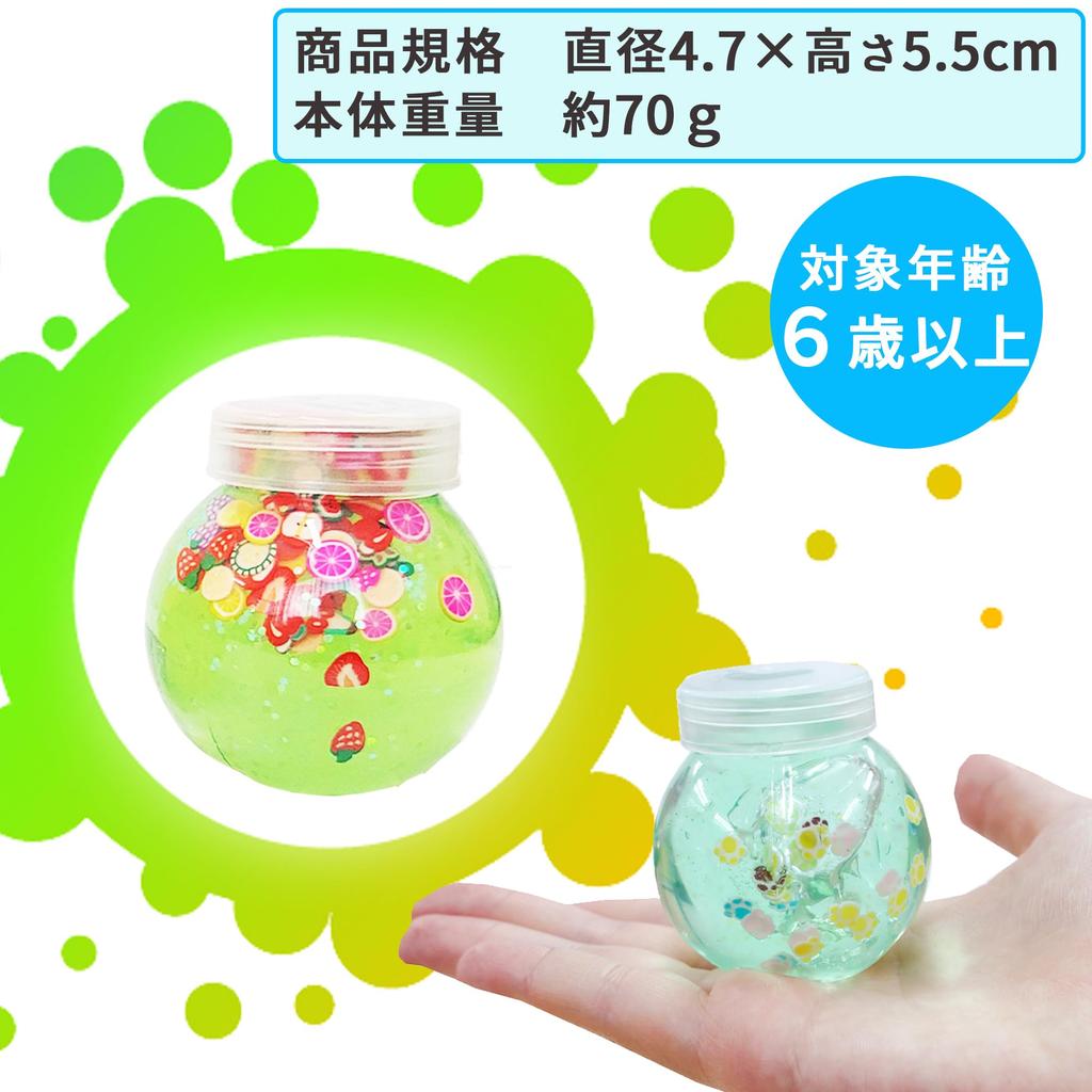 Glitter Slime 6 Colors x 1 Set of 6 Ideal for Birthday Fun and Early Childhood Care Sparkly Clay Slime for Playing with Boys Clay, Container, (Small