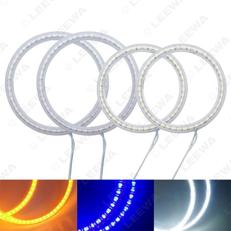 Hyundai Coupe/Tiburon Angel Eye Halo Headlights with Dust Cover (SMD)