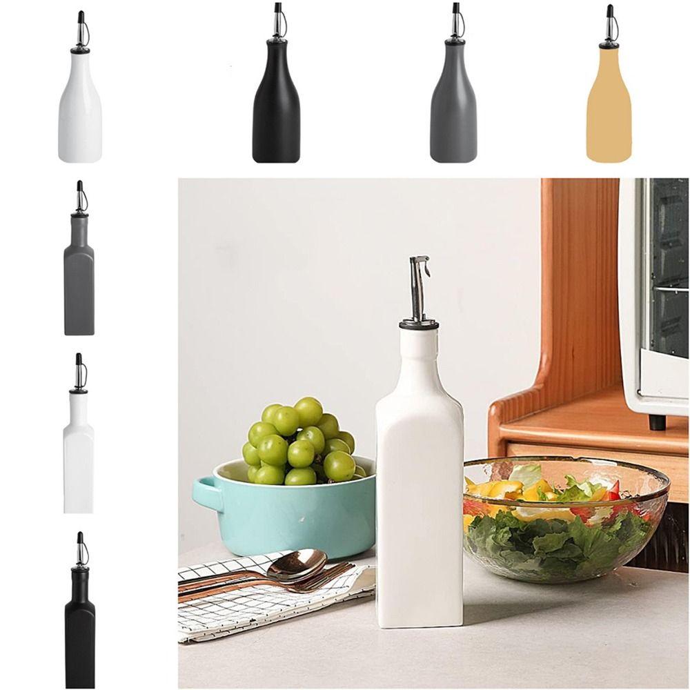 Reduce Oxidation Ceramic Olive Oil Dispenser Bottle Large Capacity Kitchen Sauce Pot Coffee Syrups