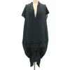 Made In Italy Short Sleeve Long Dress 40 Black French Sleeve Women Used