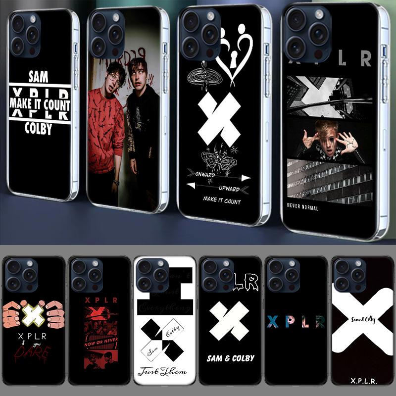 Sam and Colby XPLR Прозрачный чехол для телефона Для Iphone 17 Air 16 Pro Max 15 Pro 14 Plus 17E 16E 11 13 12 Mini Чехлы Fundas Cell TP