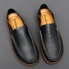 High Quality Genuine Leather Loafers Men Flat Designer Antiskid Soft Casual Leather Shoes Comfort Driving Shoes Walking Footwear