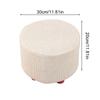 1 шт. Круглый чехол на сиденье Эластичный протектор Мягкий пуф Табурет Съемный фланелевый чехол для табурета Подставка для ног