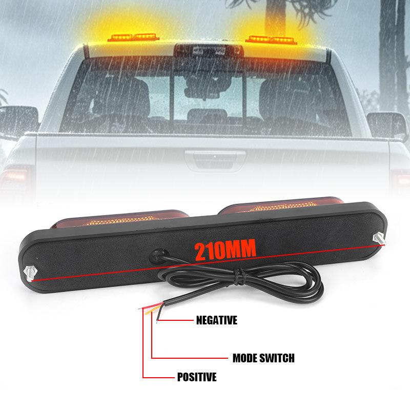 12V 24V 360 LED Strobe Light Car Yellow Emergency Flashing Light Beacon Warning Signal Lamp For Scania Volvo Truck Trailer Lorry