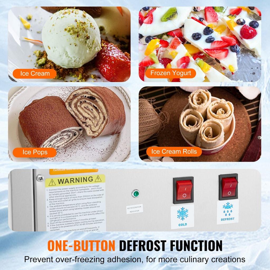 Fried Ice Cream Roll Machine Rolled Ice Cream Maker 11 x 9.5 inch Pan