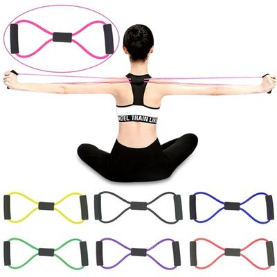 8 слов, нагрудный расширитель, веревка, эспандеры для йоги, фитнеса, тренировки мышц для тренировок в тренажерном зале, фитнес, резиновые эластичные ленты