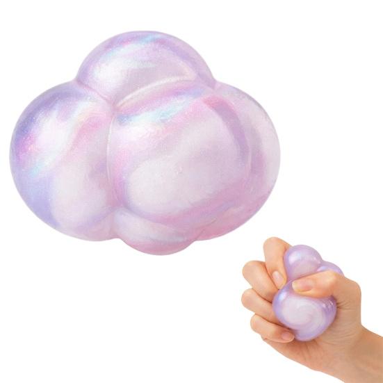 Squeeze Cloud Toy Shaped Stress Relief Toy, Mini Squeezable Fidget Adults Hand Exerciser Soft Sensory Ball for Kids Teens