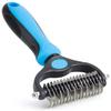 Pet Brush 2-Sided Undercoat Rake for Dogs & Cats Undercoat Rake Dog Brush Shedding Comb Deshedding and Dematting Tools for Dogs
