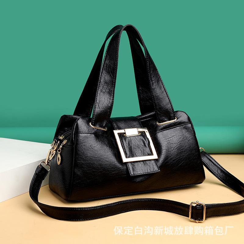 Сумки Женский Тренд Сумки на Плечо Большой Вместимости Текстура Мягкой Кожи Многоцелевые Женские Сумки Модные Портативные Сумки Мессенджеры Легкая Роскошь