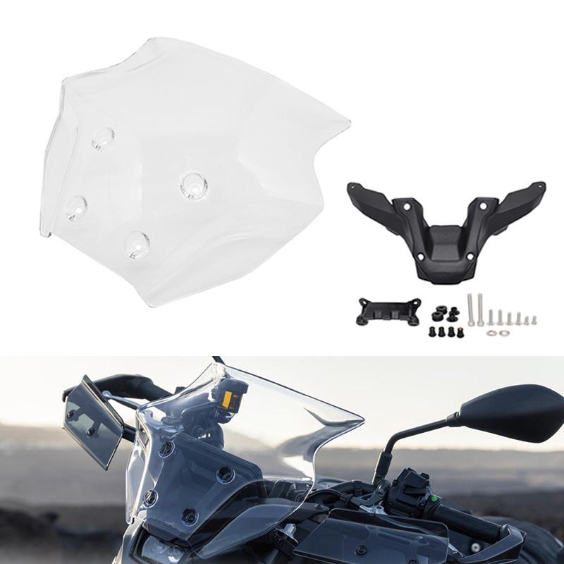 1 Set Motorcycle Windshield ABS Wind Deflector Fit for Yamaha MT-09 2024 / MT-09 SP 2024
