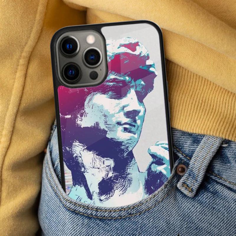 Винтажная забавная статуэтка, мягкий чехол для телефона для iPhone 17 Air 16e Pro max 15 Pro 13 14 Plus 11 12 MagSafe, магнитный чехол