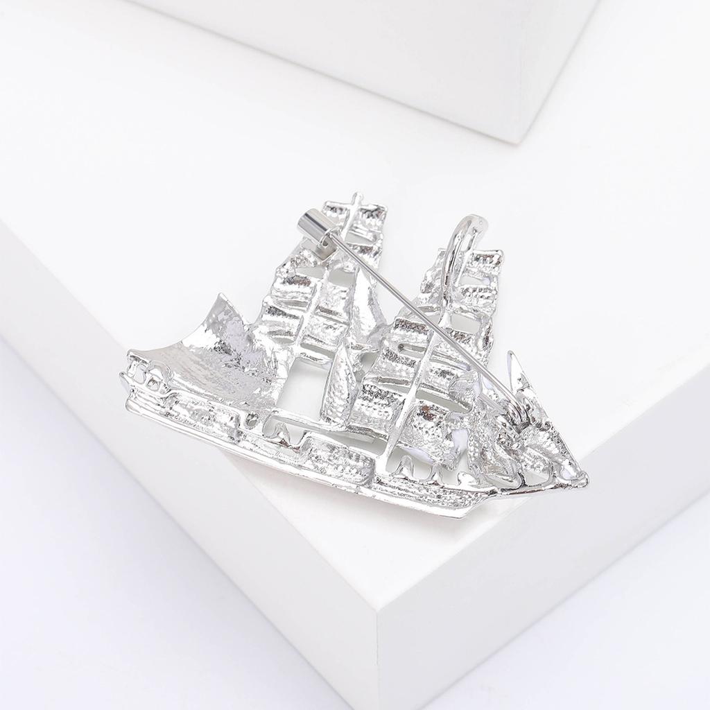 Значок парусник Женские эмалевые броши-булавки лодка Подарки