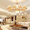 European Zinc Alloy Crystal Chandelier for Living Room, Bedroom, or Restaurant