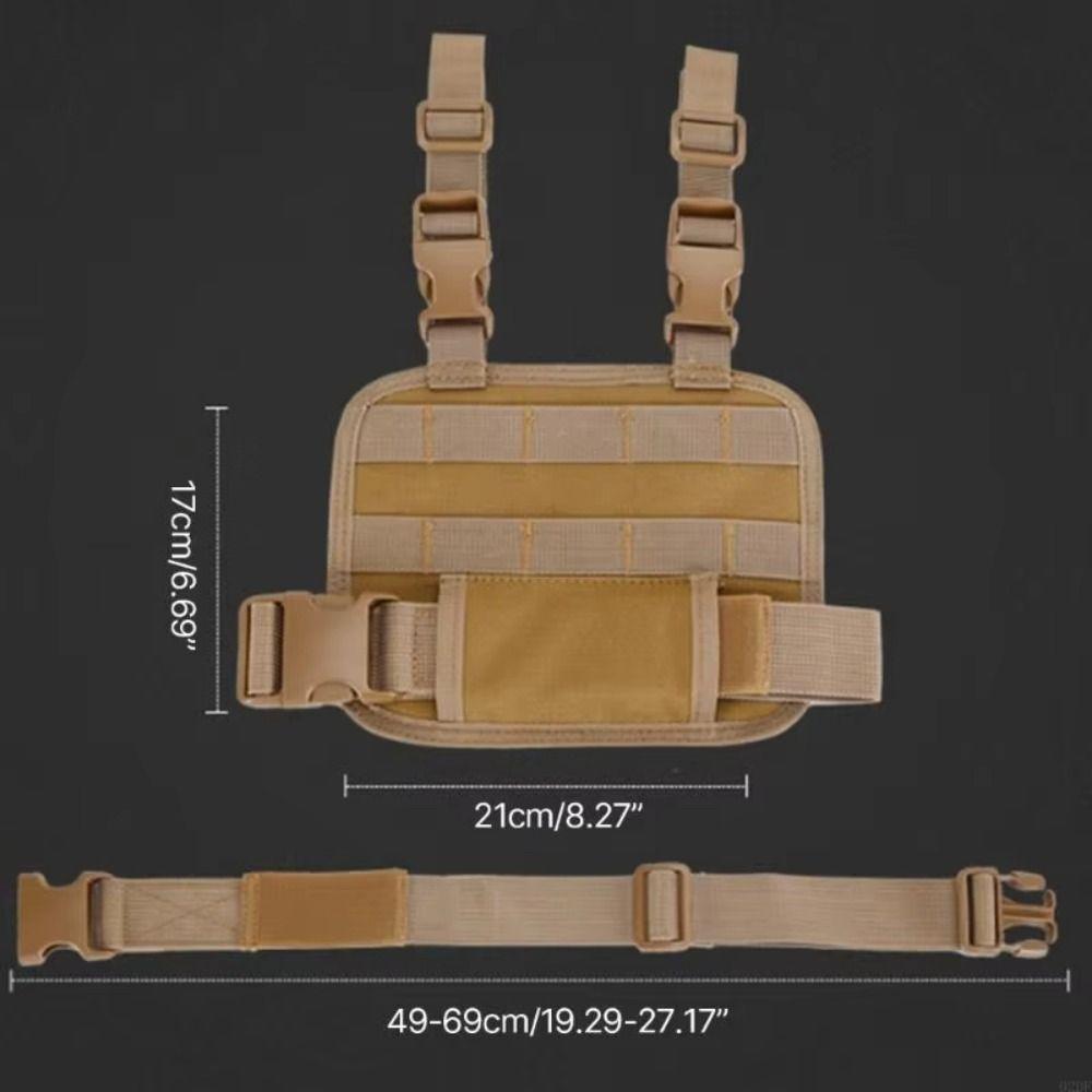 Quick Release Buckle Drop Leg Platform Adjustable Thigh Rig Panel Thigh Strap Pouch Outdoor Sports