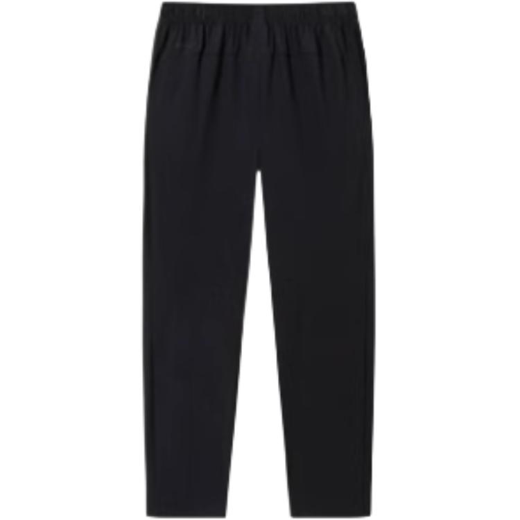 Anta Casual Simple Solid Color Straight Leg Slim Fit Knitted Sports Pants Men Bottoms Black 152527502-3