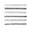 Mercedes V12 V6 V8 Kompressor Turbo Fender Emblem Sticker