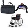 Multi-pocket Wheelchair Hanging Bag Portable Waterproof Seat Armrest Side Storage Bag Large Capacity Folding Arm Rest Pouch