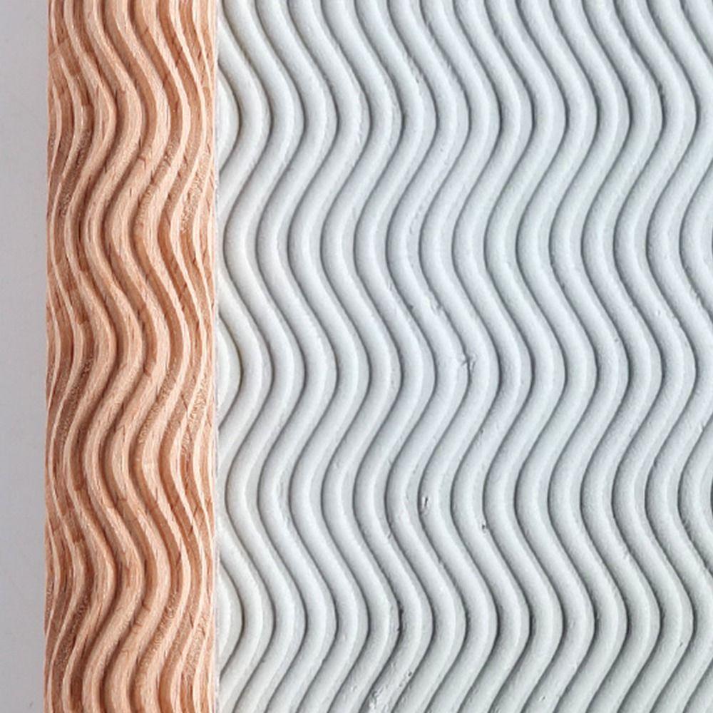 DIY Деревянный прижимной ролик Креативный рельефный скалка Керамика Искусство Глиняный ролик Инструмент для гончарного дела