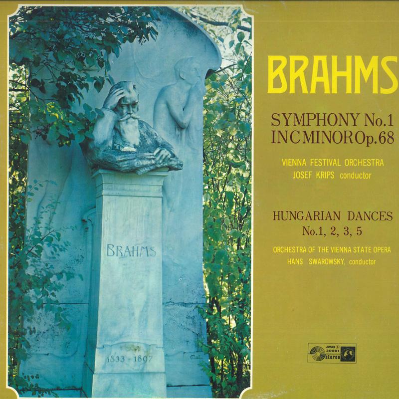 LP Record JOSEF KRIPS HANS SWAROWSKY Brahms Symphony No.1 4 Hungarian JMO30001 CONCERT HALL Japan Classical Used