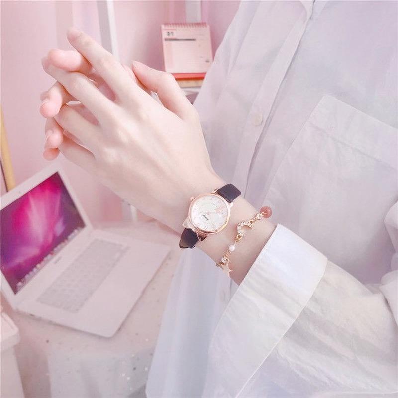 2021Korea Girl Watches Luminous Watches Student Girls Gift Cute Watch Luminous Waterproof Watches Women
