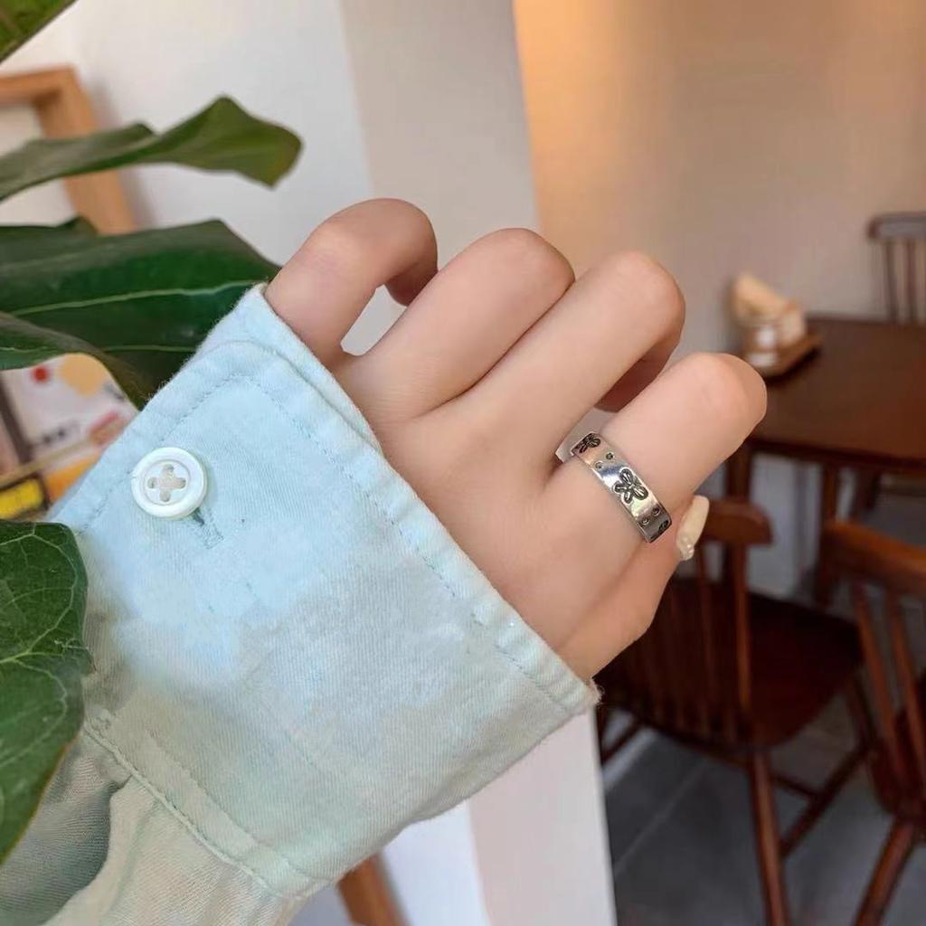 Модное тонкое кольцо-бабочка женская мода личность ретро инс кольцо с открытием регулируемое