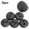Set of 5 Rubber Fuel Tank Line Grommets with 2 Holes for Lawn Mower Trimmer Replacement Compatible with Multiple 2 Hole Models