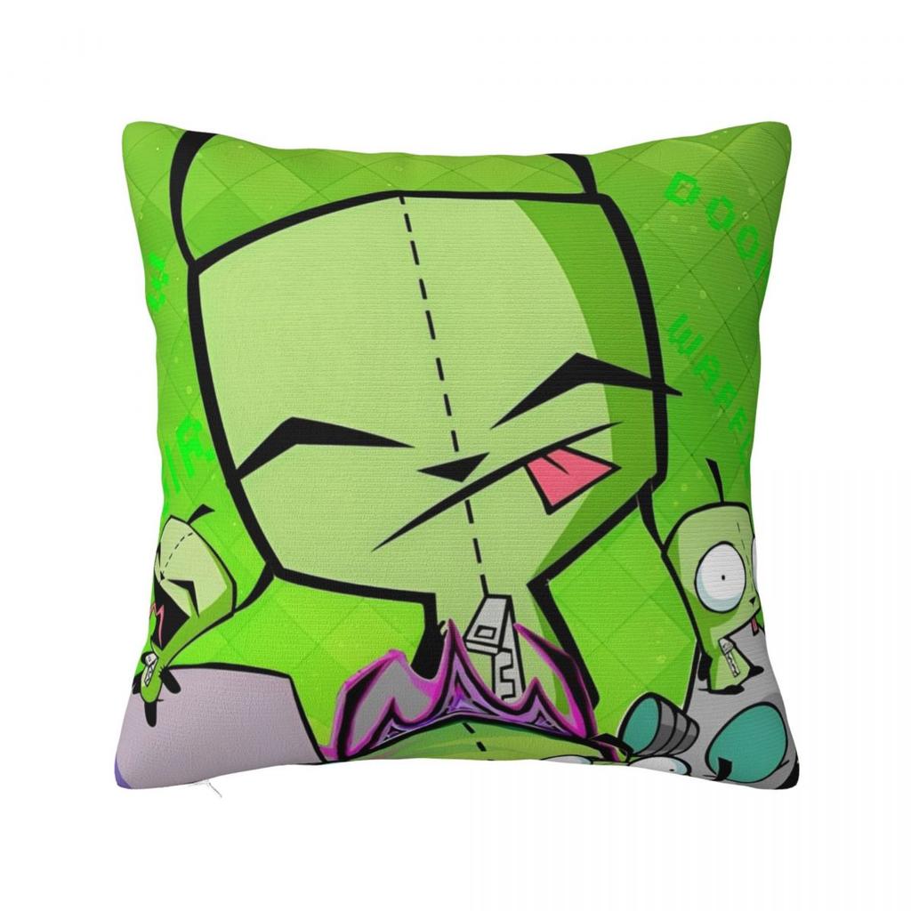 Invaders Zims Gir Wants Tacos Pillow Case Cushion Cover Polyester Decorative Pillowcase For Sofa 45X45Cm