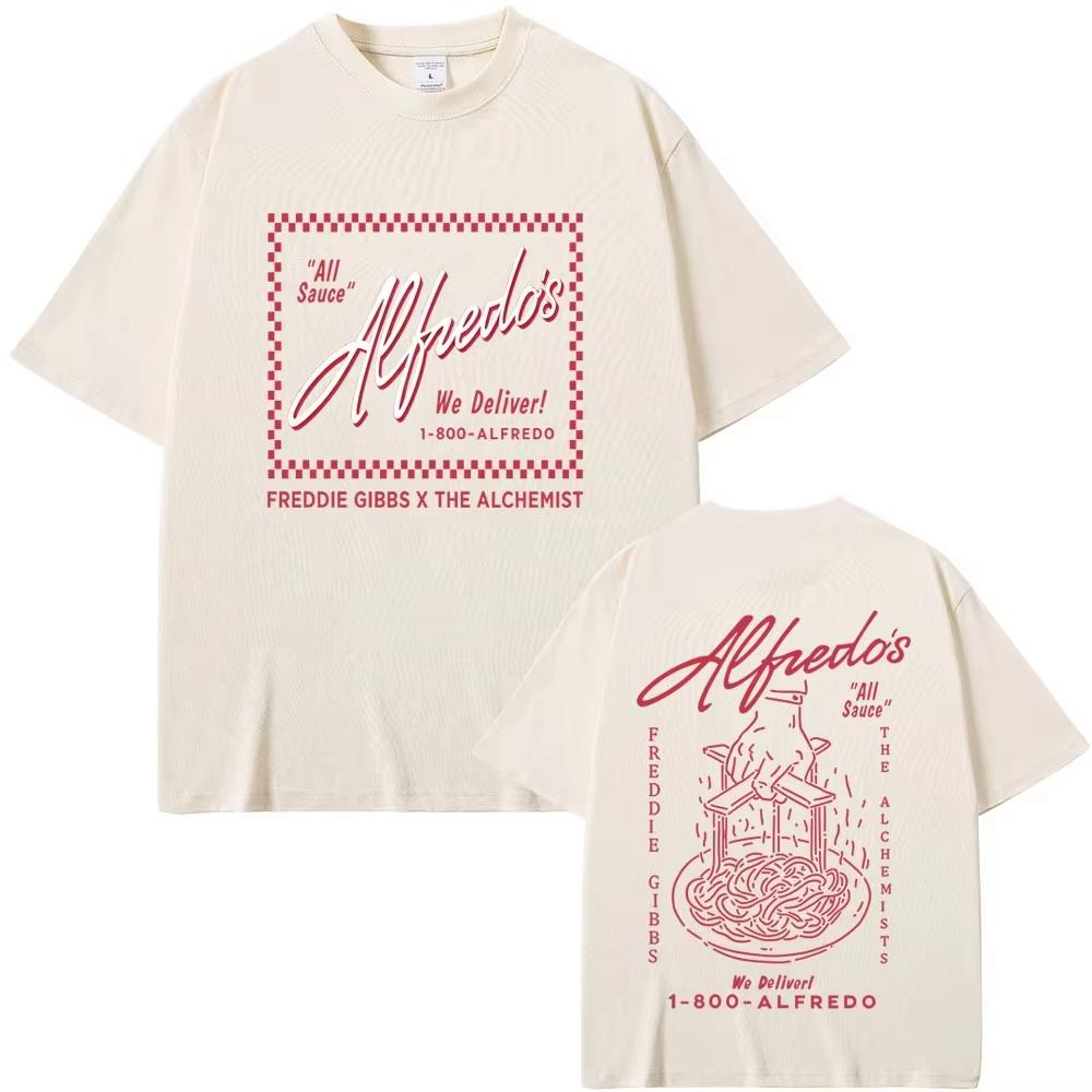 Rapper Freddie Gibbs Alfredo Cotton Mens Oneck Shirt Graphics Womens Summer Retro Gothic HipHop High Quality Luxury Tshirt