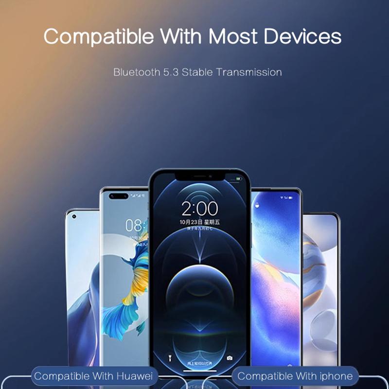 VAORLO PRO4 TWS Роскошные белые наушники Bluetooth 5.3 HiFi стерео музыкальные наушники с HD шумоподавлением микрофон гарнитура IPX5 водонепроницаемый