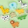Wooden Forest Animals Balance Stacked High, Educational Toys, Balance Building Block Toys, Train Children's Hand Eye Coordination
