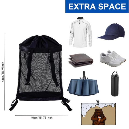 Сумка для хранения тележки для гольфа Сумка для удлинителя задней части тележки для гольфа Портативный органайзер для тележки для гольфа Сетчатая сумка для покупок