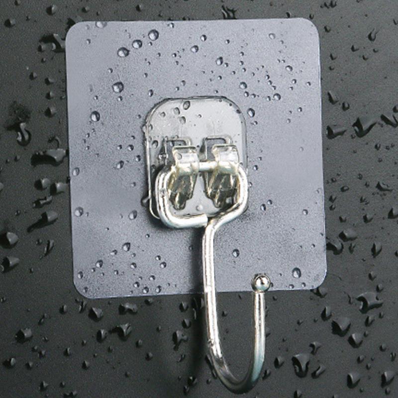 Настенный крючок, многофункциональная полка для хранения, вешалка из нержавеющей стали для ванной, туалета, кухни, дома, гостиной, простой крючок для хранения, клейкие ювелирные изделия