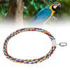 Parrot Climbing Ring Cotton Rope Swing Bird Chewing Toy for Small and Medium Parrot
