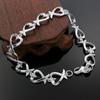 925 Sterling Silver Hollow Heart-shaped Bracelet, Fashionable and Charming Jewelry