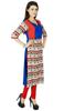 Bimba Womens 3 4 Sleeve Rayon Kurta Regular Fit Printed Kurti Indian Casual