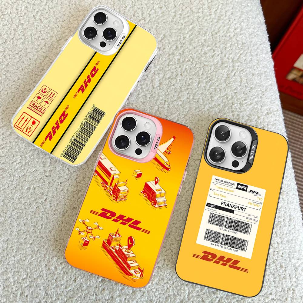 Чехол для телефона с логотипом D-DHL-L, цветной, для iPhone 17 16 15 14 13 12 11 Pro Max Plus Pro, корпус
