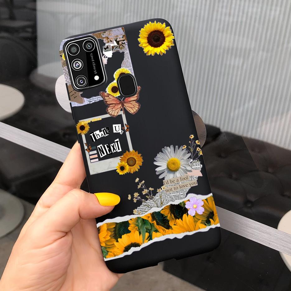Для Samsung Galaxy M31 Чехол SM-M315F Милый Мультяшный Медведь Расписной Чехол для Телефона Для Samsung M31 M 31 GalaxyM31 Бампер Мягкий Funda