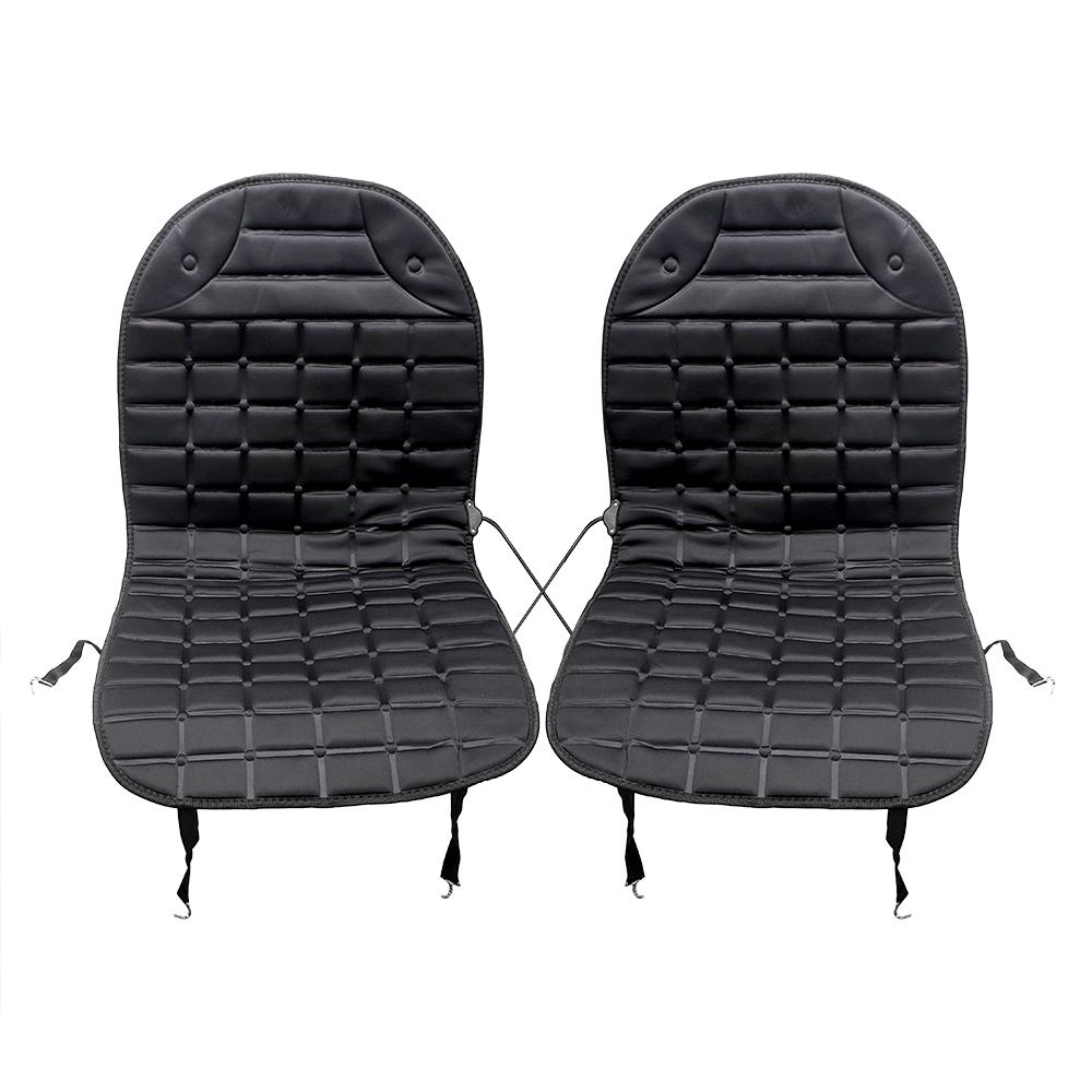Универсальная автомобильная подушка с подогревом 12 В, чехлы на сиденья с подогревом, регулируемая автомобильная грелка, 1 пара, авто с электрическим подогревом