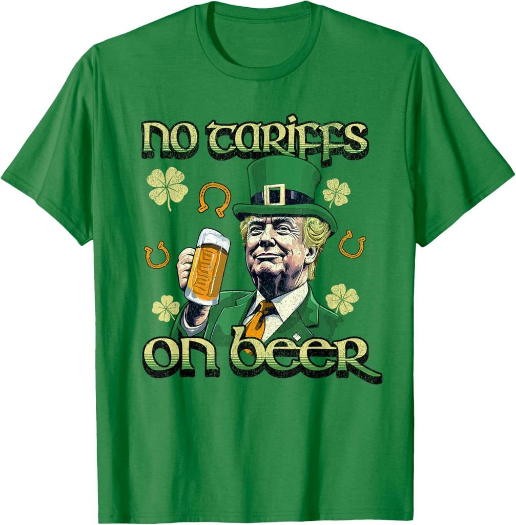 No Tariffs On Beer Funny St Patricks Day Trump Unisex T-Shirt