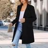 Autumn and Winter Large Size Woolen Coat for Women One Button Woolen Coat Cardigan