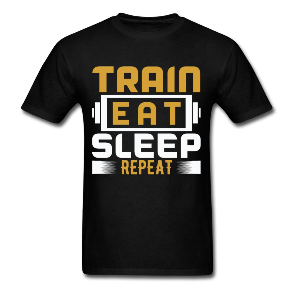 Train Eat Sleep Repeat Gym shirt Inspirational Quote Tshirt motivational T-Shirt