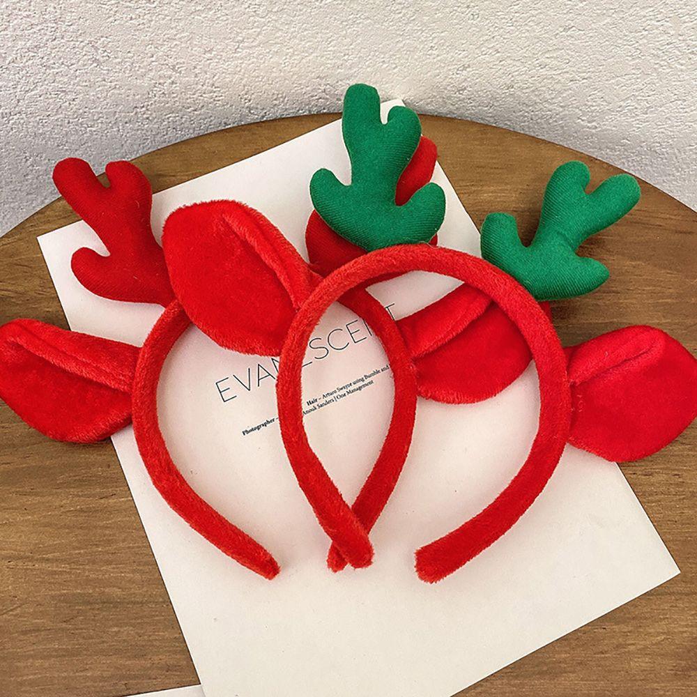 Make Up Christmas Female Antler Headband Korean Style Head Hoop Women Hair Band Hair Accessories