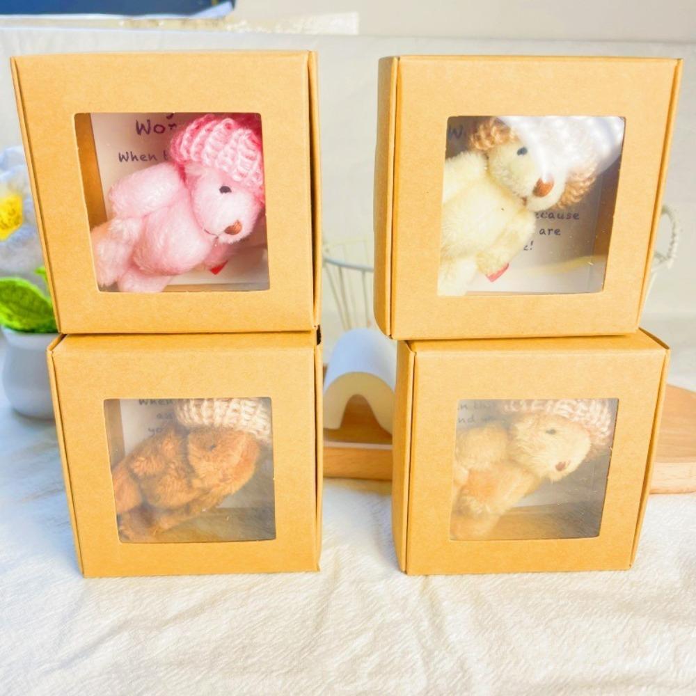 Cute Mini Teddy Bear Box Gift Plush Pocket Bear in Box Plush Teddy Bear Gifts  For Girls