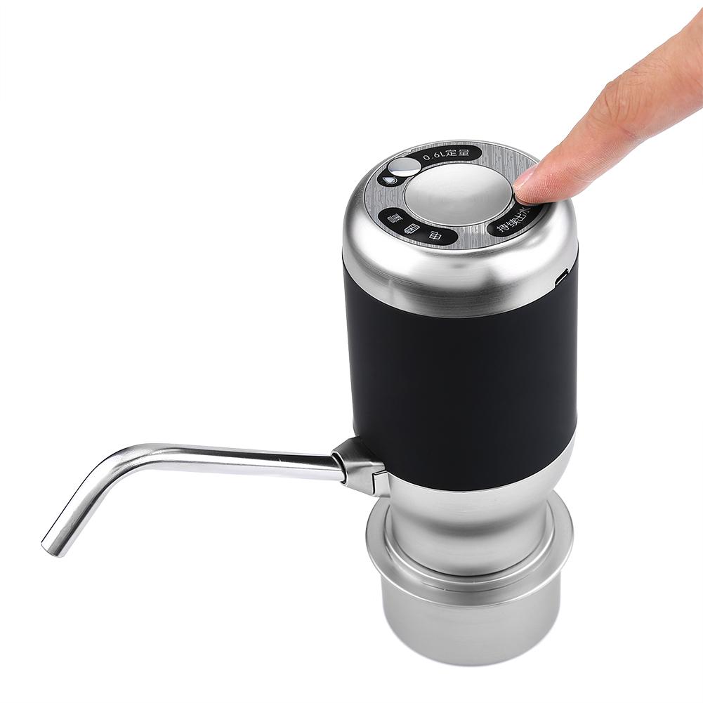 Беспроводной USB перезаряжаемый электрический автоматический насос для питьевой воды, умный диспенсер, черный