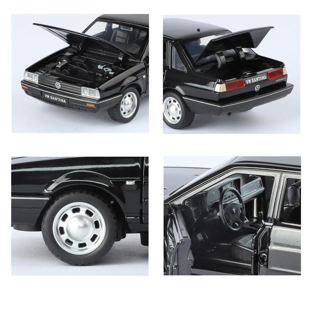 1/32 Volkswagen Santana Сплав Металл Литой Модель Машины Классические Чувства Коллекции Декоративные Украшения Подарки на День Рождения с Мальчиком