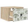 Wall Mounted Nightstand GOTHA 2 pcs. Sonoma Oak