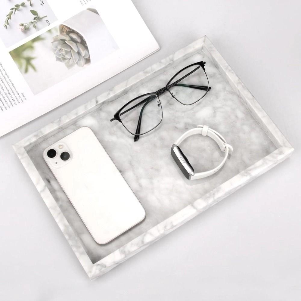 Гибкий поднос для туалетного столика в ванной, силиконовая тарелка для хранения у раковины, гладкий поднос для дозатора мыла, украшения