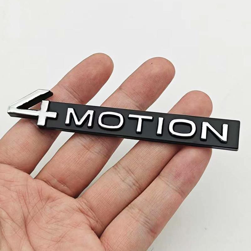 HLSRM1 3D Metal 4MOTION Car Rear Trunk Emblem Badge Sticker For VW Volkswagen Golf Passat Tiguan Touareg Auto Styling Accessories